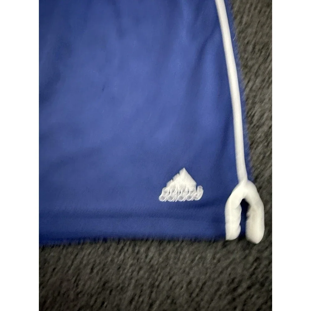 Vintage 90s Y2K Adidas Mens XL Above Knee Running Jogging Soccer Shorts Blue